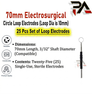 Electrodos Circulares de Diatermia ESU, Juego de 25 Piezas, Punta de Cauterización, CE - Product Image 2