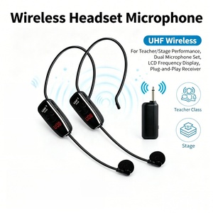 Auriculares Inalámbricos FYX con Micrófono UHF, Amplificador de Voz para Profesores, Micrófono de Manos Libres para Entrenamiento de Habla, Presentaciones y Actuaciones en Escenario - Product Image 1