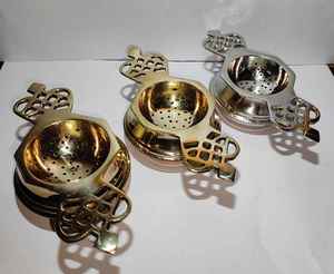 Handmade Brass Tea Strainer For Loose Leaf Tea Brewing Premium Quality Brass Tea Strainer For Daily Kitchen Use at low price - Product Image 4
