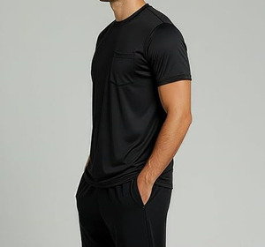 Camisetas Ligeras para Hombre al por Mayor, Color Personalizado, Diseño Liso, Teñido Suave, Secado Rápido, Transpirable, Cuello Redondo, Manga Corta - Product Image 3