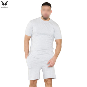 Conjunto de Camiseta y Pantalones Cortos de Verano para Hombre, Cuello Redondo, Color Sólido, Transpirable, Mejor Tela, Superventas 2026 - Product Image 4