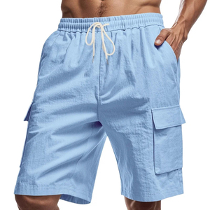 Pantalones Cortos de Trabajo Americanos Multibolsillos Más Vendidos 2026 para Hombre, Pantalones Deportivos Casuales de Lino Sueltos, Pantalones Cortos Rectos con Logotipo Personalizado para Unisex - Product Image 4
