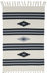 Tapis de sol/chemin de table moderne en coton tissé à la main Mangalick CS-3025, motif floral, lavable, pelucheux, réversible, trois tons, vente en gros - Product Image 4