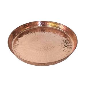 Plateau de service moderne en gros avec design martelé Nouveau plateau de service en métal pour servir les aliments en aluminium Nouveau plateau de fruits en métal - Product Image 1