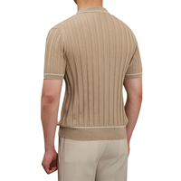 Pull en maille pour homme Cole Buxton, tricot, col polo, haut d'été