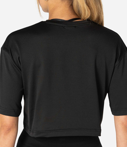 Camiseta Corta de Diseño Nuevo Personalizada para Mujer, Camiseta de Manga Corta con Hombros Caídos, Top Corto Holgado para Mujer - Product Image 5