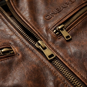 Men <b>Brown</b> <b>Leather</b> Biker <b>Jacket</b> Motorcycle Racer <b>Jacket</b> Custom Motorcycle <b>Leather</b> <b>Jacket</b> Wholesale Manufacturer - Product Image 3
