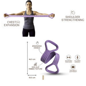 Bandes de résistance pour l'exercice Fitness Bande élastique étire et renforce le corps Parfait pour le yoga Pilates - Product Image 2
