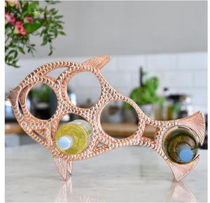 Estante de Vino Decorativo de Aluminio Dorado para Mesa Redonda, Estante de Vino Tradicional de Aluminio para Cocina y Hogar - Product Image 4