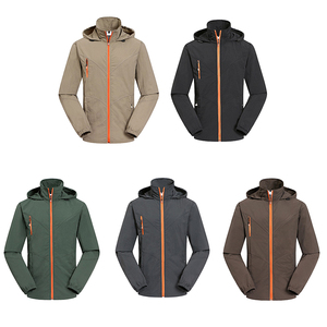 Chaqueta con Capucha Unisex AL SWANS INTERNATIONAL, Impermeable, Resistente a Ácidos y al Viento, con Cierre de Cremallera, Ropa Deportiva para Exteriores, Corte Regular - Product Image 1