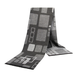 Bufanda de Lana a Cuadros Larga para Hombre, Venta al Por Mayor, Alta Calidad, Aislamiento Térmico, Estilo Clásico de Invierno, Bufanda Tejida para Adultos - Product Image 3