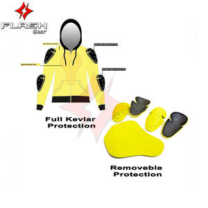 เสื้อฮู้ดมอเตอร์ไซค์อะรามิดคุณภาพดีที่สุด พร้อมกระเป๋า ป้องกันได้อย่างสมบูรณ์แบบ เหมาะสำหรับขี่มอเตอร์ไซค์ในฤดูหนาว สวมใส่สบายๆ - Product Image 4