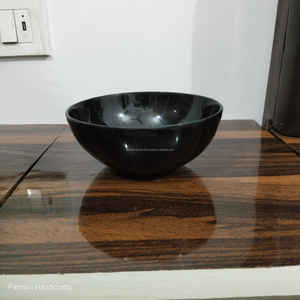 Assiette de service en corne de buffle noir foncé, finition haut de gamme, artisanale, 6,5 pouces de diamètre, polie naturellement, classique, décorative pour les fêtes - Product Image 3