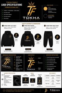 Ensemble survêtement homme personnalisé hiver noir avec sweat à capuche et pantalon de jogging, broderie logo monogramme couronne dorée métallique sur le devant - Product Image 3