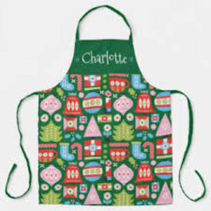 High Quality Customizable <b>Christmas</b> <b>Apron</b> Sleeveless Waist Design with Cotton Polyester for Cleaning & Food Use Eng Printed - Product Image 4