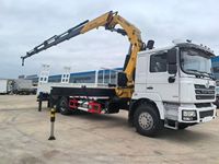 Grue montée sur camion Shacman F3000 6x4, prix d'usine, grue à bras articulé pliable de 16 tonnes