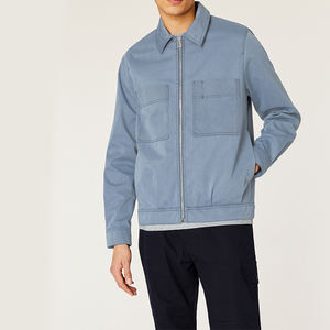 Chaqueta de Algodón para Hombre, Estilo Vintage, con Parche Bordado Personalizado del Fabricante, en Tela Vaquera y Lona - Product Image 4