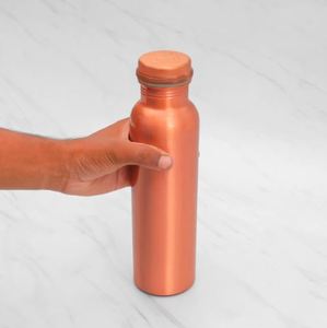 Copper Water <b>Bottle</b> Matte Finish ay goodbye to ordinary water <b>bottles</b> and embrace the sophisticated Matte Copper <b>Bottle</b> by Healt - Product Image 2
