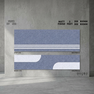 900x300mm & 900x200mm Porcelain Step Riser Tiles - Affordable Matte GVT Stair Treads Direct From Indian Factory - Product Image 3