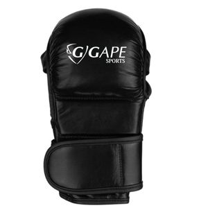 ถุงมือคาราเต้ MMA แบบสั่งทำพิเศษ หนัง PU สำหรับฝึกซ้อม ป้องกันมือด้วยเชือกผูก สำหรับศิลปะการต่อสู้ คิกบ็อกซิ่ง สีเขียว - Product Image 2