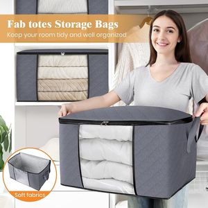 Set di 2 Grandi Cesti Portabiancheria Pieghevoli, Impermeabili, con Manici per Facile Trasporto - Product Image 5