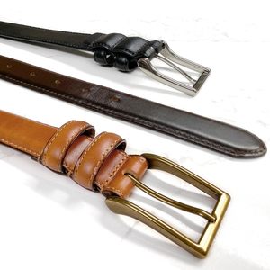 Cinturón de Cuero Estilo Clásico OEM para Hombre, Cinturón de Piel de Vaca Genuina para Trajes Formales y Casuales, Venta al Por Mayor - Product Image 3
