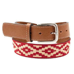 Ceinture polo en cuir durable avec un design tissé détaillé, idéale pour un style décontracté, équestre et un usage quotidien. - Product Image 1