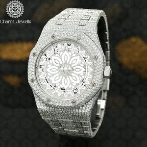 Charm_Jewells Montre tonneau de luxe pour femme en acier inoxydable, mouvement à quartz analogique, bracelet incrusté de diamants, 38 mm - Product Image 4