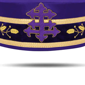 Gorra de la 32ª Escuadra del Rito Escocés, Negra, Bordada a Mano, de Alta Calidad, con Alas y Bordado de Hilos Metálicos, Regalia Masónica - Product Image 6