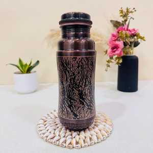 Bouteille d'eau en cuivre pur de qualité supérieure, anti-fuite, au design unique, conçue pour l'eau bouillante, en promotion - Product Image 4