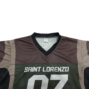 Jersey de Fútbol Americano Personalizado al por Mayor, Transpirable, de Malla, de Alta Calidad, Sublimado, de Corte Holgado - Product Image 6
