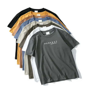 Camisetas de Hombre de Alta Calidad del Fabricante, Camiseta de Cuello Redondo de Jersey de Algodón, Personalización con Bordado, Impresión Puff, Logotipo de Silicona - Product Image 5