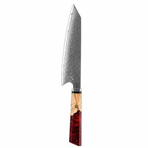 Ensemble de couteaux de chef en acier Damas à 67 couches, ensemble de couteaux de cuisine faits à la main, manche en résine, ensemble de cinq couverts pour la maison et les restaurants - Product Image 5