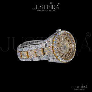 Reloj RLX Totalmente Cubierto de Diamantes Moissanite, Joyería Hiphop, Material de Plata 925, para Regalo de Compromiso, Boda o Aniversario - Product Image 3