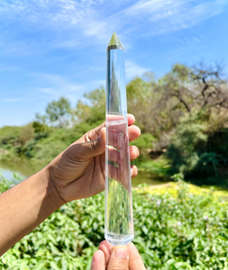 แท่งควอตซ์ใส 32 เหลี่ยม แท่งคริสตัลหายาก แท่งคริสตัลเจียระไน แท่งคริสตัลพลังงานสูง แท่งคริสตัลแกะสลักและขัดเงา แท่งคริสตัลบำบัด - Product Image 2