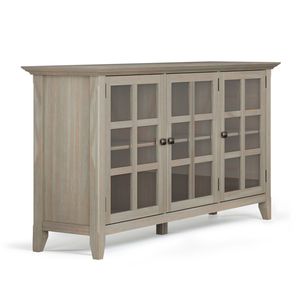 Acadian Distressed <b>Grey</b> Wide <b>Storage</b> Cabinet for Living Room - Product Image 2
