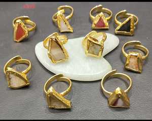 Bohemia Christian <b>Cluster</b> Rings <b>Crystal</b> Wings Design Brass Gold Plated Women's Anniversary Gift Jewelry - Product Image 1