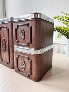 Stylish Wooden Tea Coffee Sugar Containers Set For Kitchen Countertop Storage Organizes Kitchen Countertop Neatly And Elegantly - Product Image 5