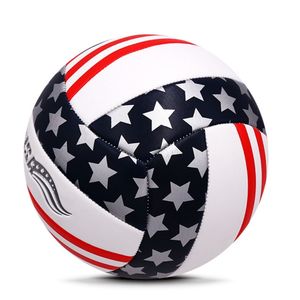 Ballon de volley-ball taille 5, service OEM, drapeau américain, étoiles, rayures, rouge, blanc, bleu, toucher doux, pour extérieur, intérieur, plage, match, qualité supérieure, emballage inclus - Product Image 4