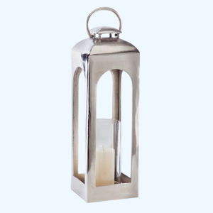 Nueva Tendencia 2026: Farol de Metal y Vidrio para Decoración del Hogar con Portavelas de Acabado Negro Brillante para Navidad, Personalizable - Product Image 3