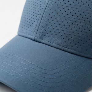 Steel Blue Perforated Baseball Caps Sports Female Open-Air Design Fresh <b>Summer</b> All-Gender Adjustable Cap Pro-Level Design A1 - Product Image 4