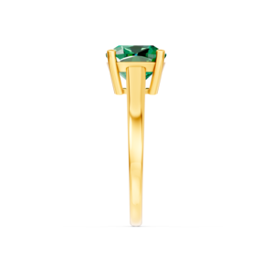 แหวนทองคำแท้ 14K 9K 10K 18K ประดับพลอยแล็บ 2 กะรัต แบบสั่งทำได้ รับรองโดย RJC เครื่องประดับคุณภาพสูง  ขั้นต่ำ 3 ชิ้น 10 ชิ้น รับผลิตแบบ OEM ODM รหัสสินค้า E201266 - Product Image 3
