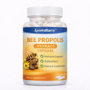 Capsules d'extrait de propolis d'abeille, soutien immunitaire, antioxydant, complément naturel, fournisseur OEM GMP pour l'exportation - Product Image 2