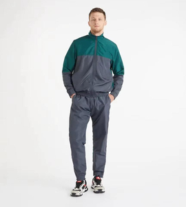 Conjunto de Pantalones y Chaqueta Cortavientos de Dos Piezas con Cierre de Nylon Personalizado para Hombre, Sudadera con Patrón Sólido y Traje Deportivo - Product Image 4