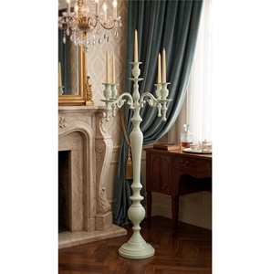 Fancy Indian Classical Hand Crafted Metal Marque Aluminum Powder Coated 5 Arms Antique Color Wedding <b>Candelabra</b> - Product Image 1