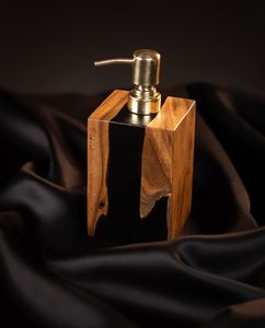 Artenza Decor Wood Resin Carved Modern Bathroom Decorative Storage <b>Box</b> Napkin Holder Tissue <b>Box</b> Set <b>Vanity</b> Organizer for Hotel - Product Image 5