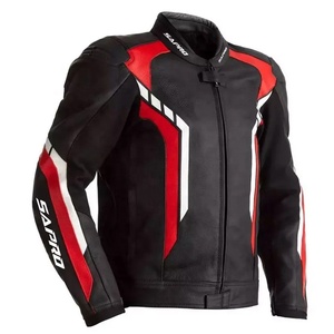 Veste en cuir véritable à la mode pour hommes, conception de logo personnalisé, meilleur prix fabriqué au Pakistan, quantité minimale de commande bas pour la conduite de moto été hiver - Product Image 5