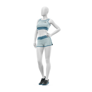 Customized High Quality Lightweight Breathable Women's Yoga Gym Set Racerback Seamless High Waist <b>Shorts</b> Custom Sports Bra Top - Product Image 2