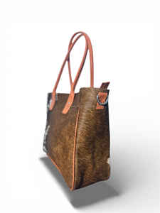 Sac fourre-tout en cuir véritable à poils, pour femme, de créateur, haut de gamme, multifonction, été, LHTB-0092 - Product Image 2