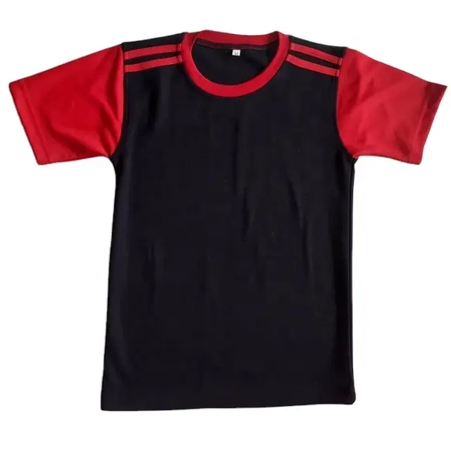 Kinderen Kinderkleding Jongens Ronde Hals Korte Mouw T-shirt Voor Sport Dragen Uniform Ontwerp